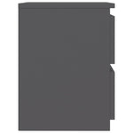 Bedside Cabinet Grey -Chipboard
