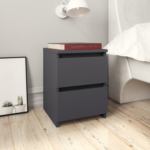  Bedside Cabinet Grey -Chipboard