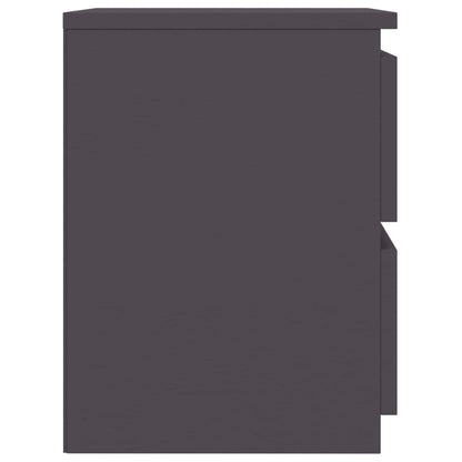 Bedside Cabinets 2 pcs Grey 30x30x40 cm Chipboard