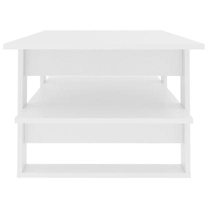 Coffee Table White 110x55x42 cm Chipboard