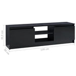 TV Cabinet High Gloss Black  Chipboard
