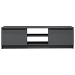 TV Cabinet High Gloss Grey  Chipboard