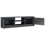 TV Cabinet High Gloss Grey  Chipboard