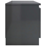 TV Cabinet High Gloss Grey  Chipboard