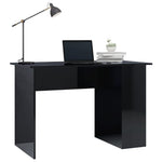 Desk High Gloss Black Chipboard