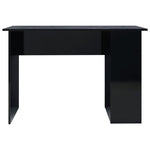 Desk High Gloss Black Chipboard