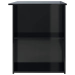 Desk High Gloss Black Chipboard