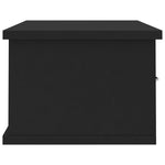 Wall-mounted Drawer Shelf Black  Chipboard