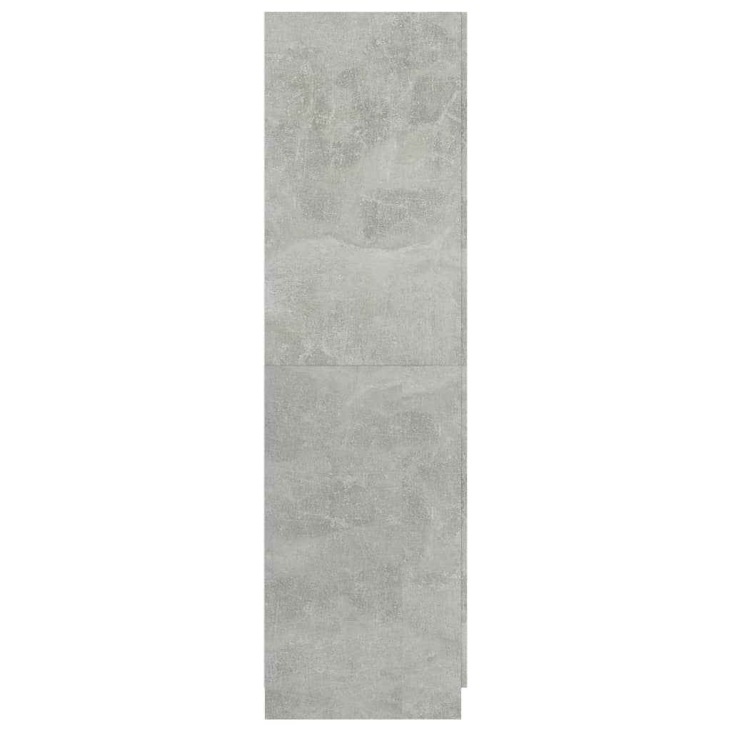 Wardrobe Concrete Grey 80x52x180 cm Chipboard