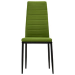 Dining Chairs 6 pcs Lime Green faux Leather