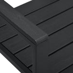 Garden Chairs 2 pcs Black HDPE Wood Look