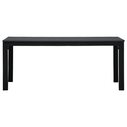 Coffee Table Black 98x48x39 cm HDPE Wood Look
