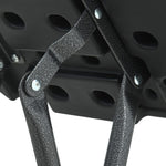 Folding Garden Stools 4 pcs Black HDPE Rattan Look