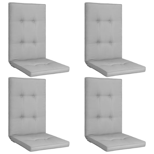 Garden Chair Cushions 4 pcs Grey 120x50x5 cm