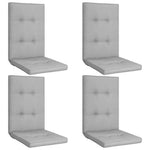 Garden Chair Cushions 4 pcs Grey 120x50x5 cm