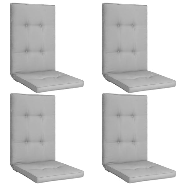  Garden Chair Cushions 4 pcs Grey 120x50x5 cm