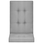 Garden Chair Cushions 4 pcs Grey 120x50x5 cm