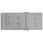 Garden Chair Cushions 4 pcs Grey 120x50x5 cm