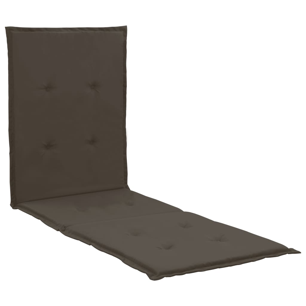 Lounge Chair Cushion Anthracite 180x55x3 cm