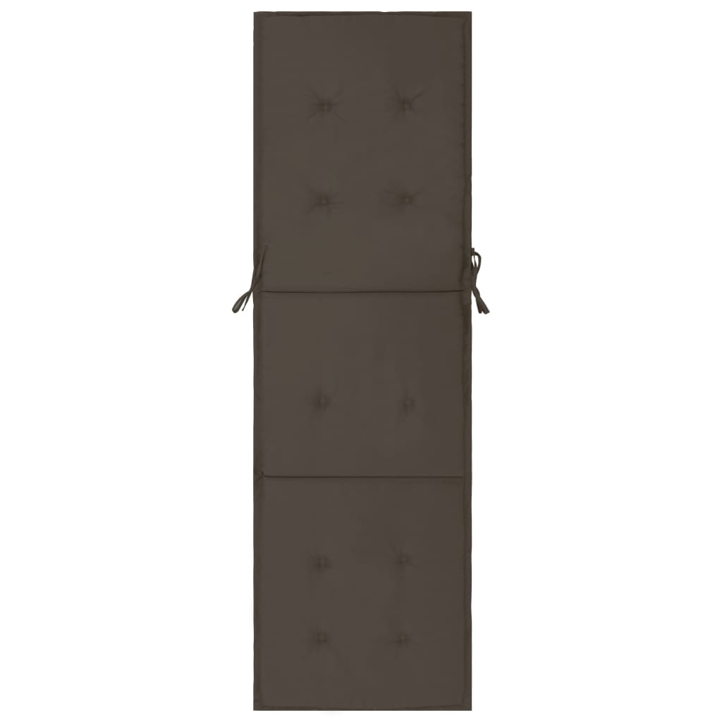Lounge Chair Cushion Anthracite 180x55x3 cm