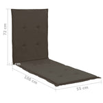 Lounge Chair Cushion Anthracite