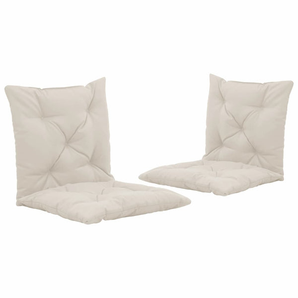  Swing Chair Cushions 2 pcs Cream 50 cm Fabric