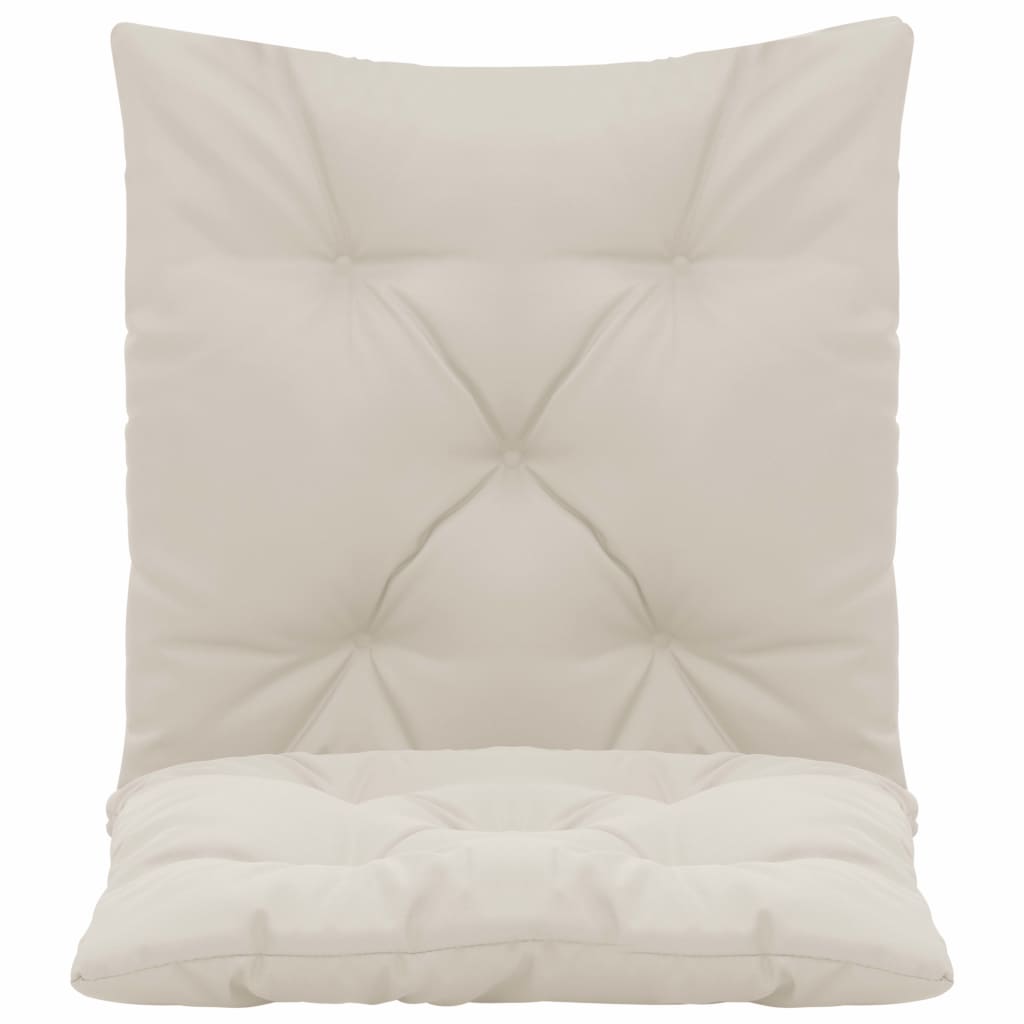 Swing Chair Cushions 2 pcs Cream 50 cm Fabric