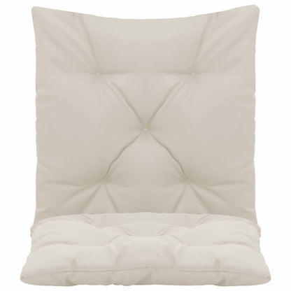 Swing Chair Cushions 2 pcs Cream 50 cm Fabric