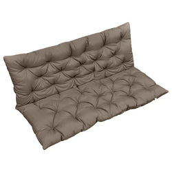 Cushion for Swing Chair Taupe 120 cm Fabric