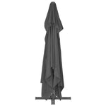 Cantilever Umbrella with Aluminium Pole 4x3 m Black