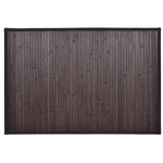 Bamboo Bath Mats 2 pcs 60x90 cm Dark Brown