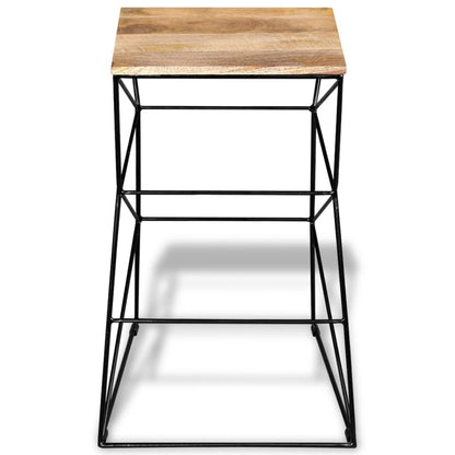 Bar Stools 4 pcs Solid Mango Wood
