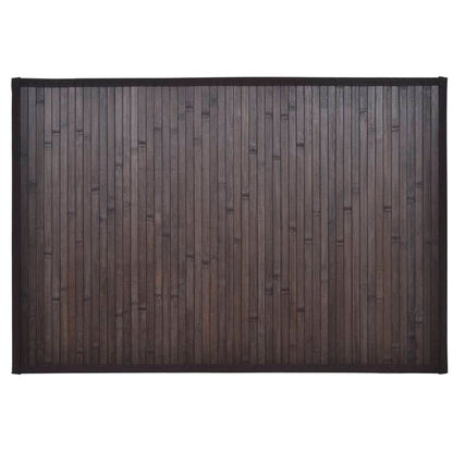 Bamboo Bath Mats 4 pcs 40x50 cm Dark Brown