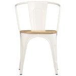 Dining Chairs 4 pcs White Solid Mango Wood