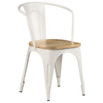 Dining Chairs 4 pcs White Solid Mango Wood