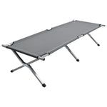 Camping Bed 190x74x47 cm XL Grey