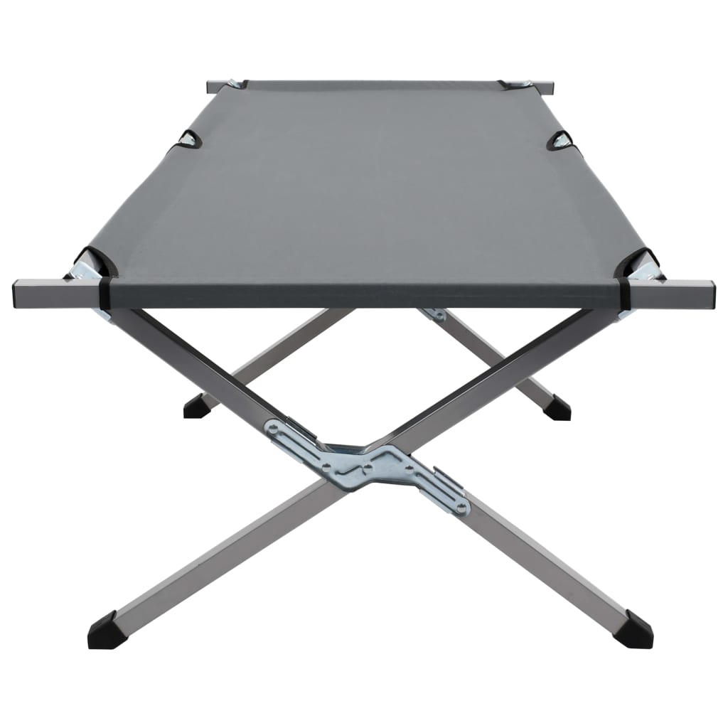Camping Bed 190x74x47 cm XL Grey