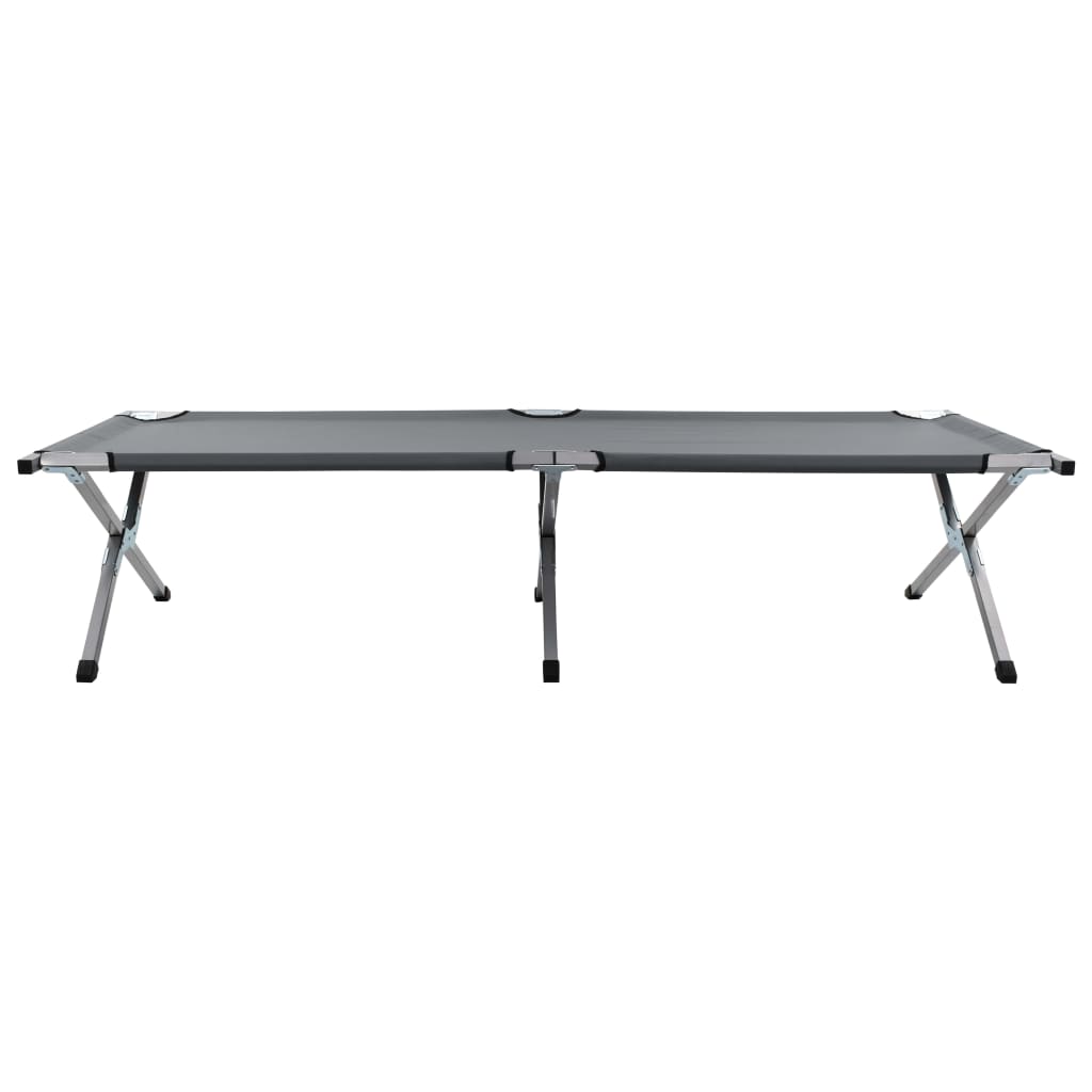 Camping Bed 190x74x47 cm XL Grey