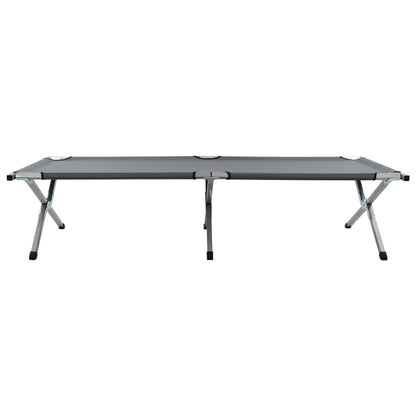 Camping Bed 190x74x47 cm XL Grey