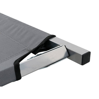 Camping Bed 190x74x47 cm XL Grey