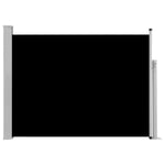 Patio Retractable Side Awning 100x500 cm Black