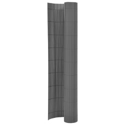 Double-Sided Garden Fence 170x500 cm Grey