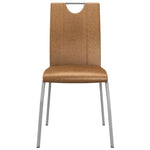 Dining Chairs 4 pcs Durable  Brown faux Leather