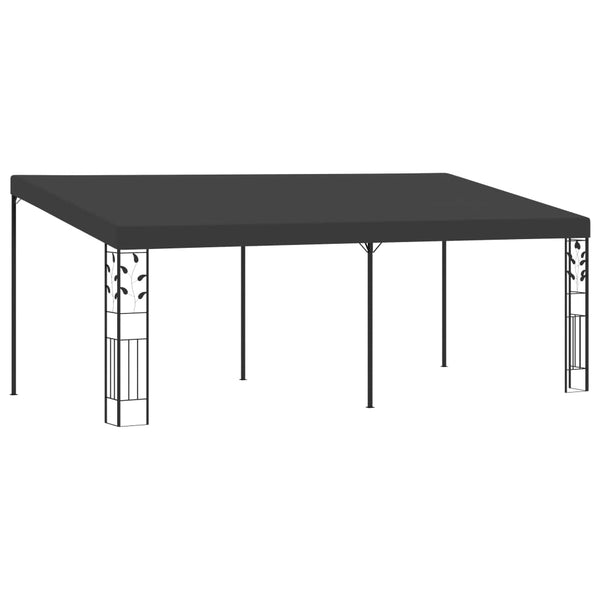  Wall-mounted Gazebo 6x3x2.5 m Anthracite