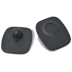 2000 pcs RF Hard Tags and Pins Sets 8.2 MHz Black