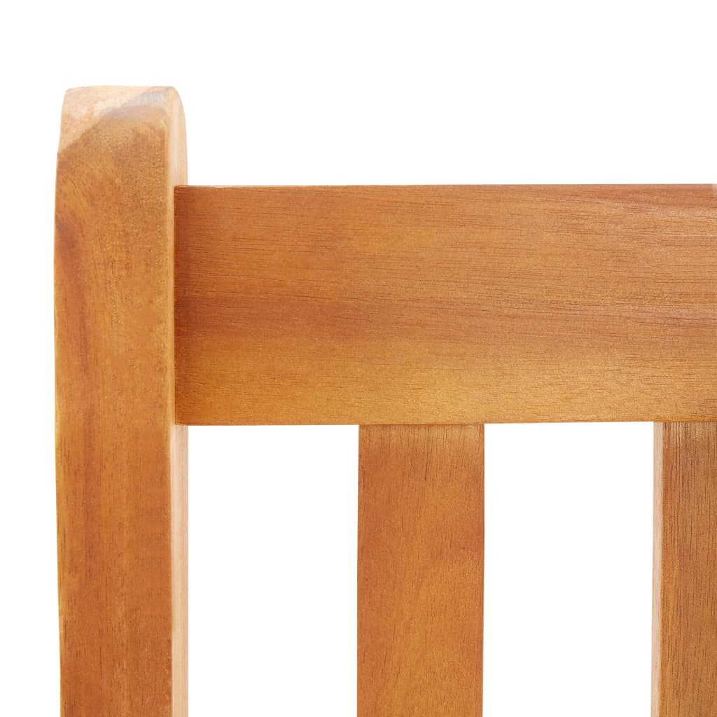 Garden wooden swing chair with Canopy Solid Acacia Wood