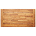 Garden Table with U-shaped Legs 180x90x75 cm Solid Acacia Wood