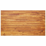 Garden Table with Hairpin Legs 140x80x75 cm Solid Acacia Wood