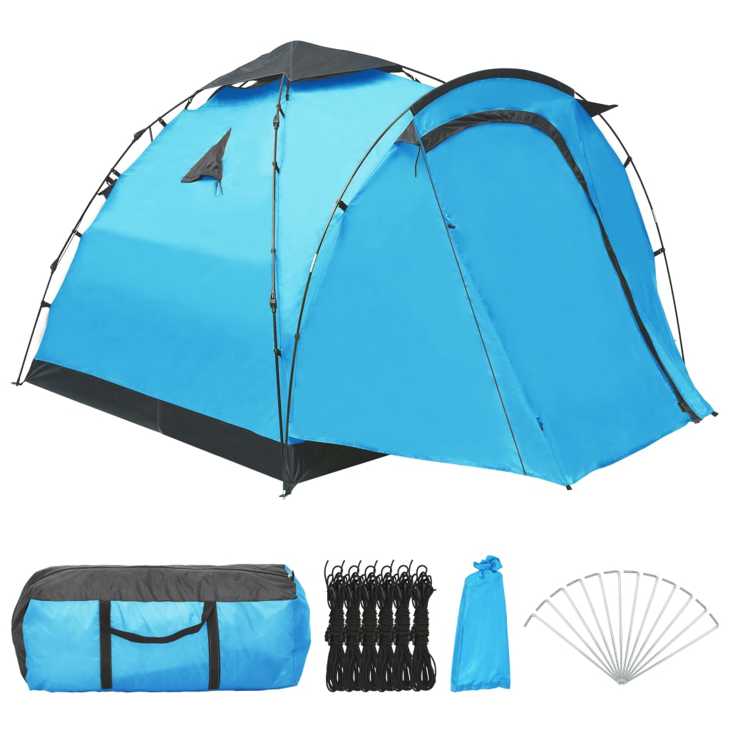 Pop Up Camping Tent 3 Person Blue