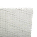 Garden Chairs 2 pcs White Poly Rattan